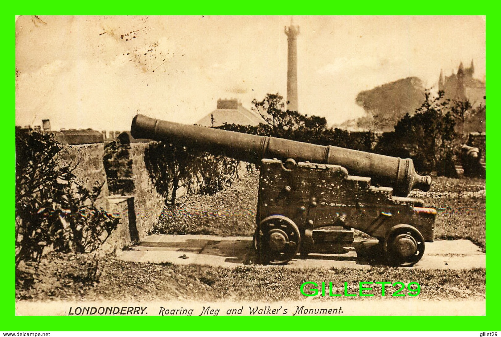 LONDONDERRY, IRLANDE DU NORD - ROARING MEG AND WALKER'S MONUMENT - WOOLSTONE BROS - - Londonderry