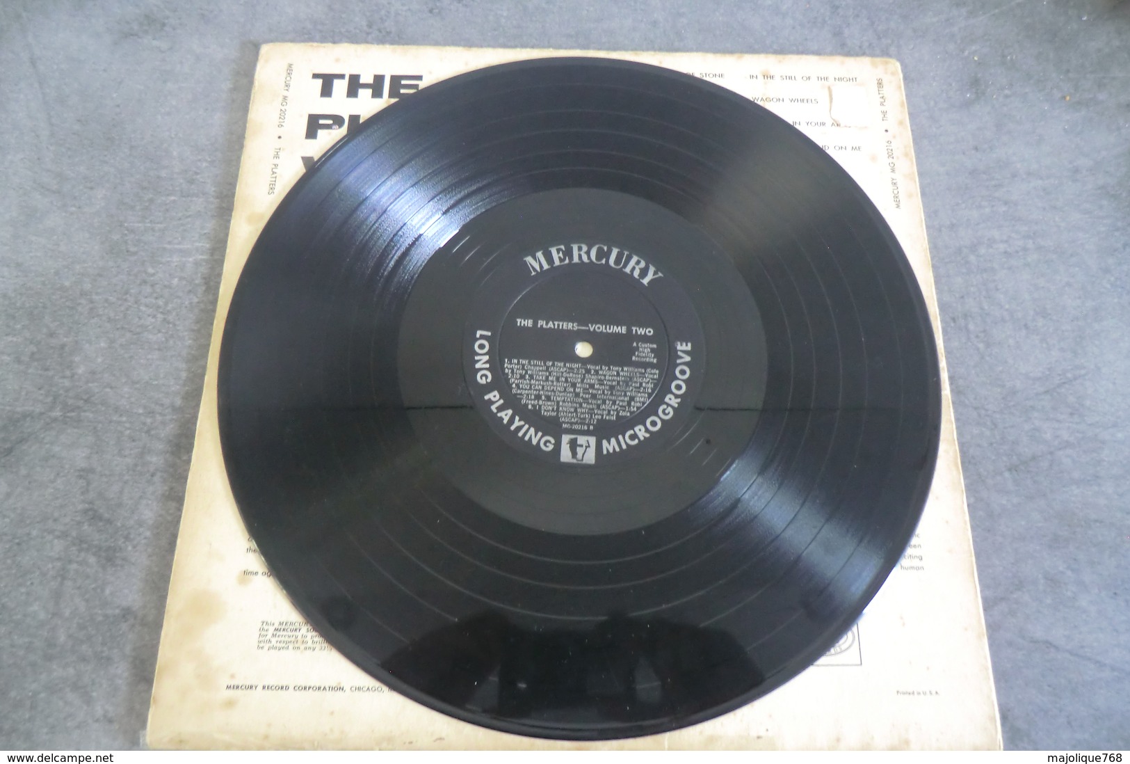 Disque De The Platters Volume Two - Mercury MG 20216 - USA 1956 - - Soul - R&B