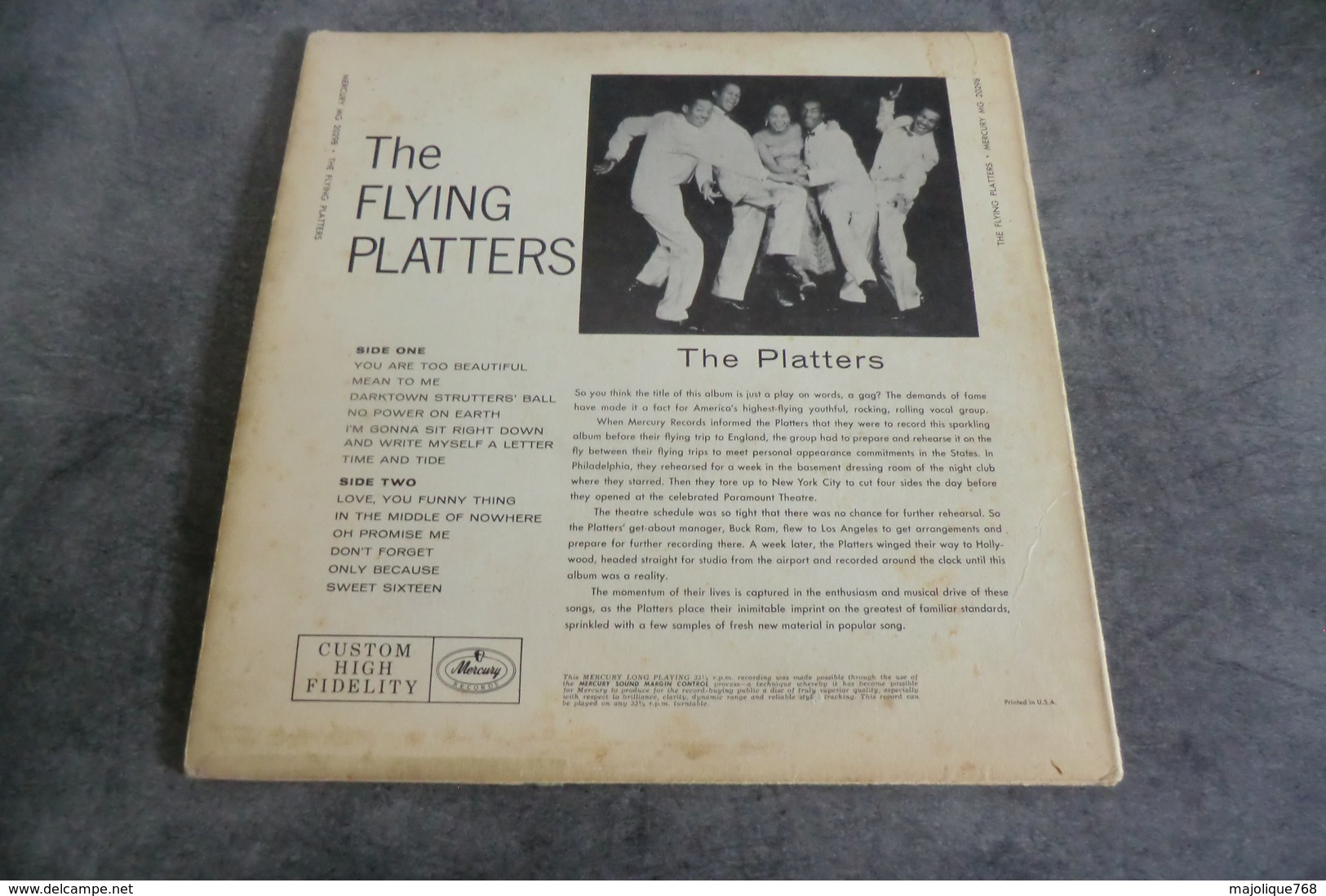 Disque De The Platters - The Flying Platters - Mercury MG 20298 - USA 1957 - - Soul - R&B