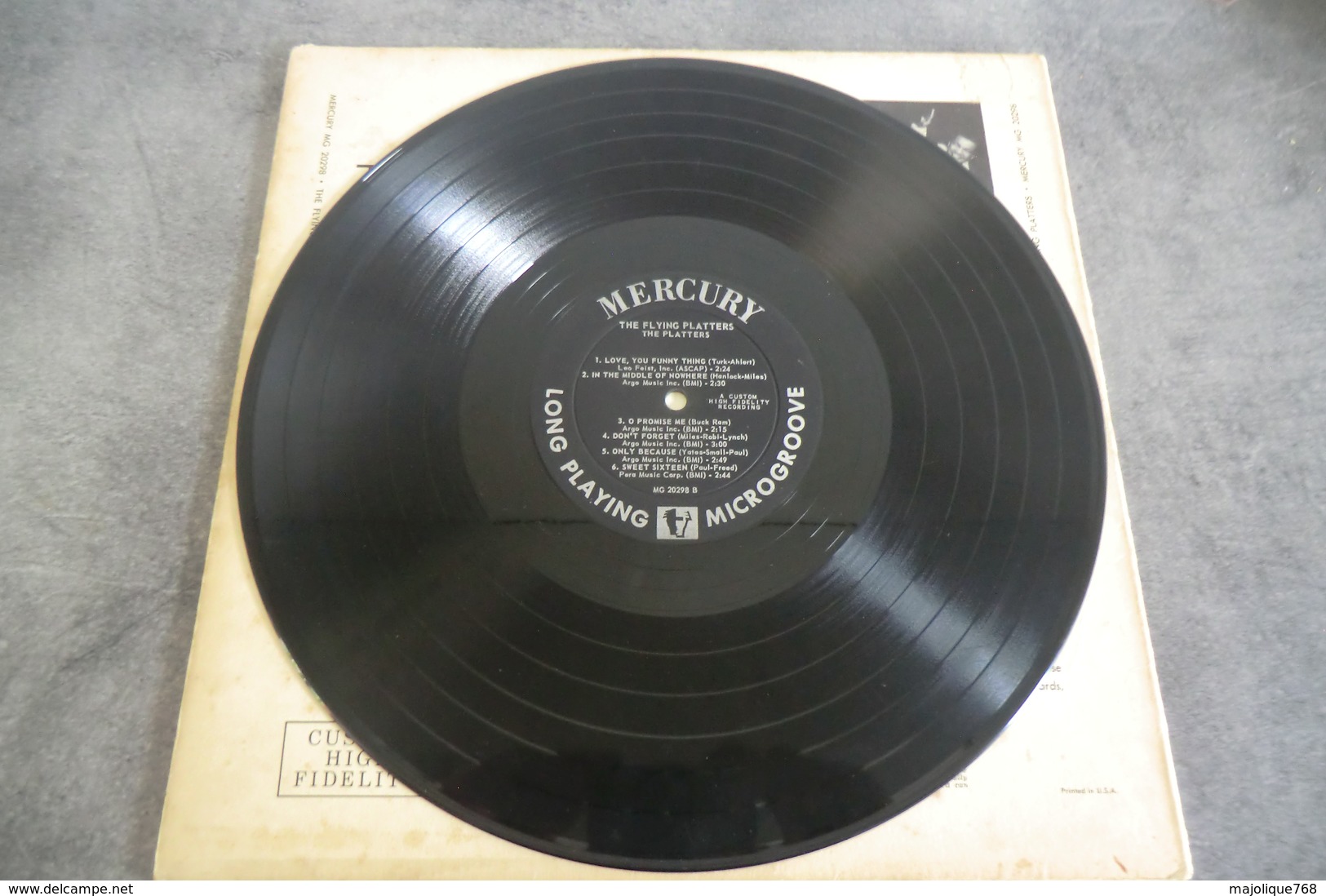 Disque De The Platters - The Flying Platters - Mercury MG 20298 - USA 1957 - - Soul - R&B