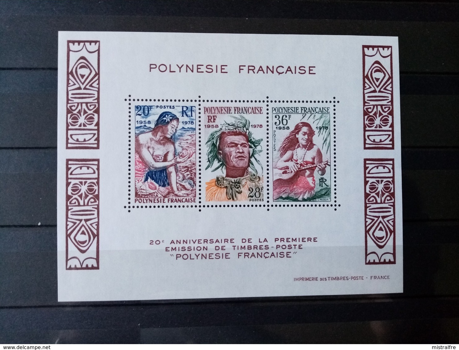 POLYNESIE. 1978. Bloc N° 4.  20éme Anniversaire De La Première émission. NEUFS++Côte 20 €. - Blocs-feuillets