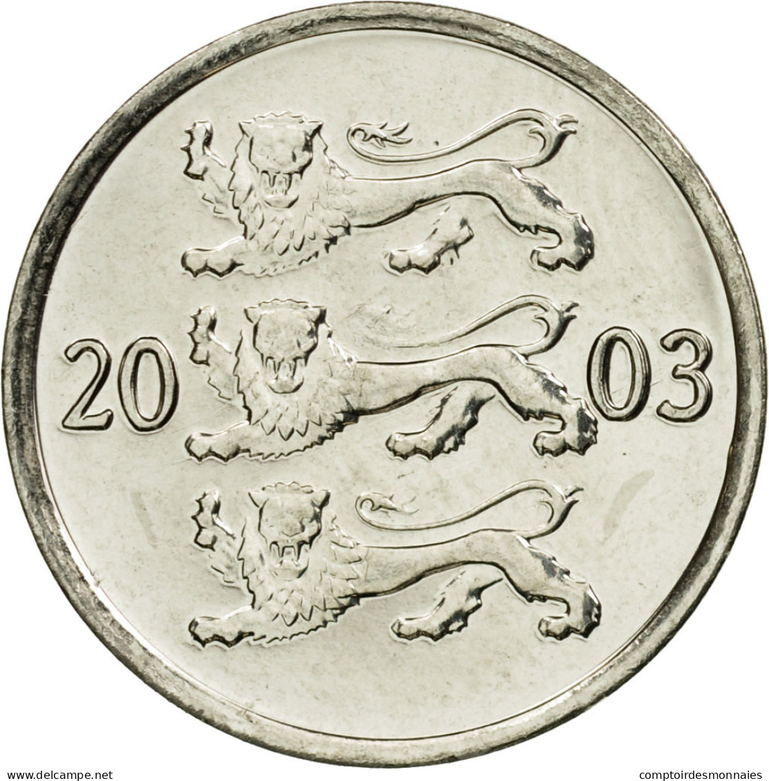 Monnaie, Estonia, 20 Senti, 2003, No Mint, SUP, Nickel Plated Steel, KM:23a - Estonia