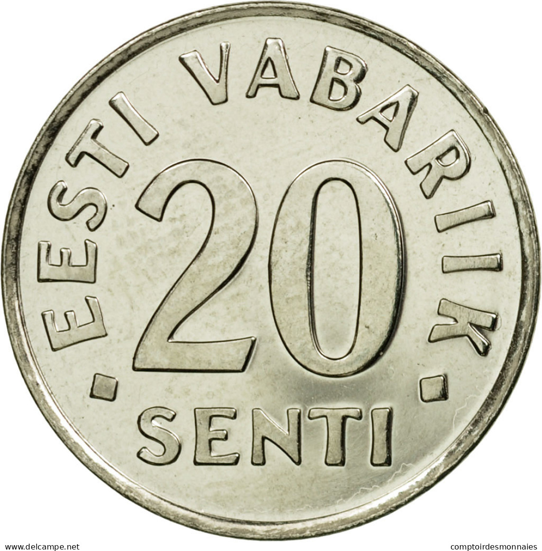 Monnaie, Estonia, 20 Senti, 2003, No Mint, SUP, Nickel Plated Steel, KM:23a - Estonia