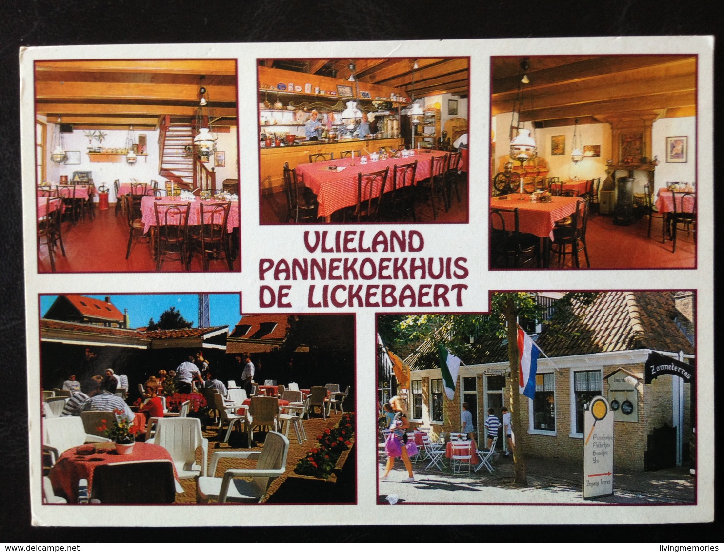 Netherlands, Circulated Postcard, "VLIELAND, «De Lickebaert » Poffertjes En Pannekoekhuis", 2014 - Vlieland