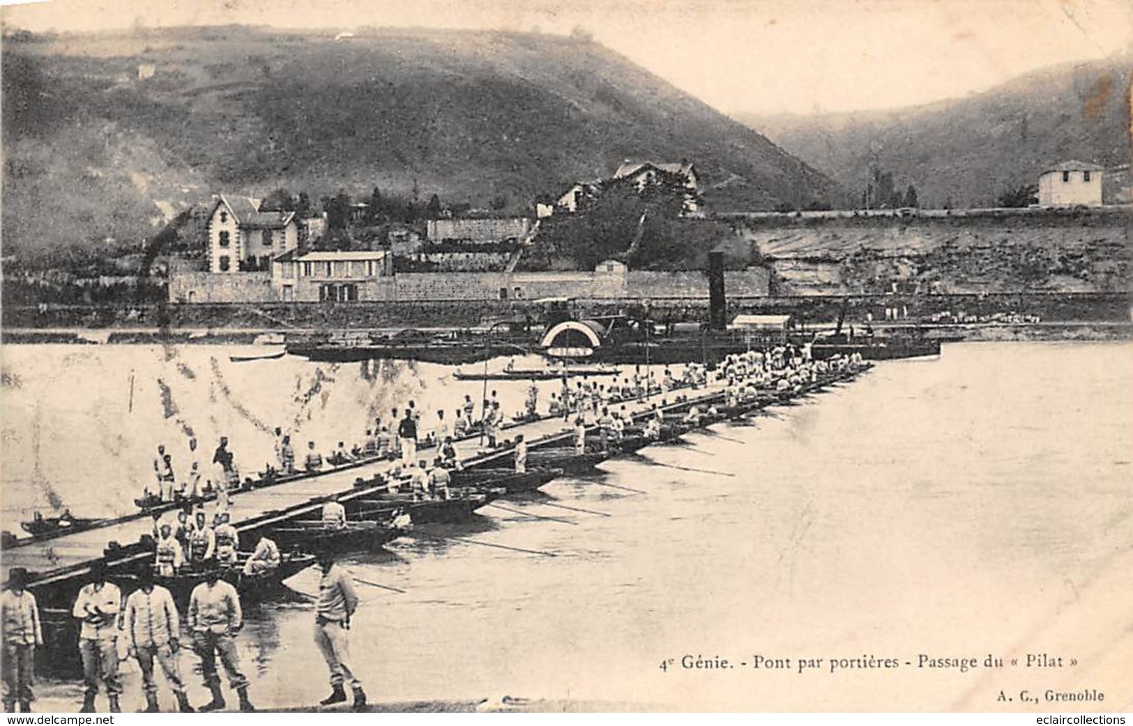 Grenoble        38          4 ème Génie   Pont Par Portières Passage Du Pilat             (voir Scan) - Grenoble