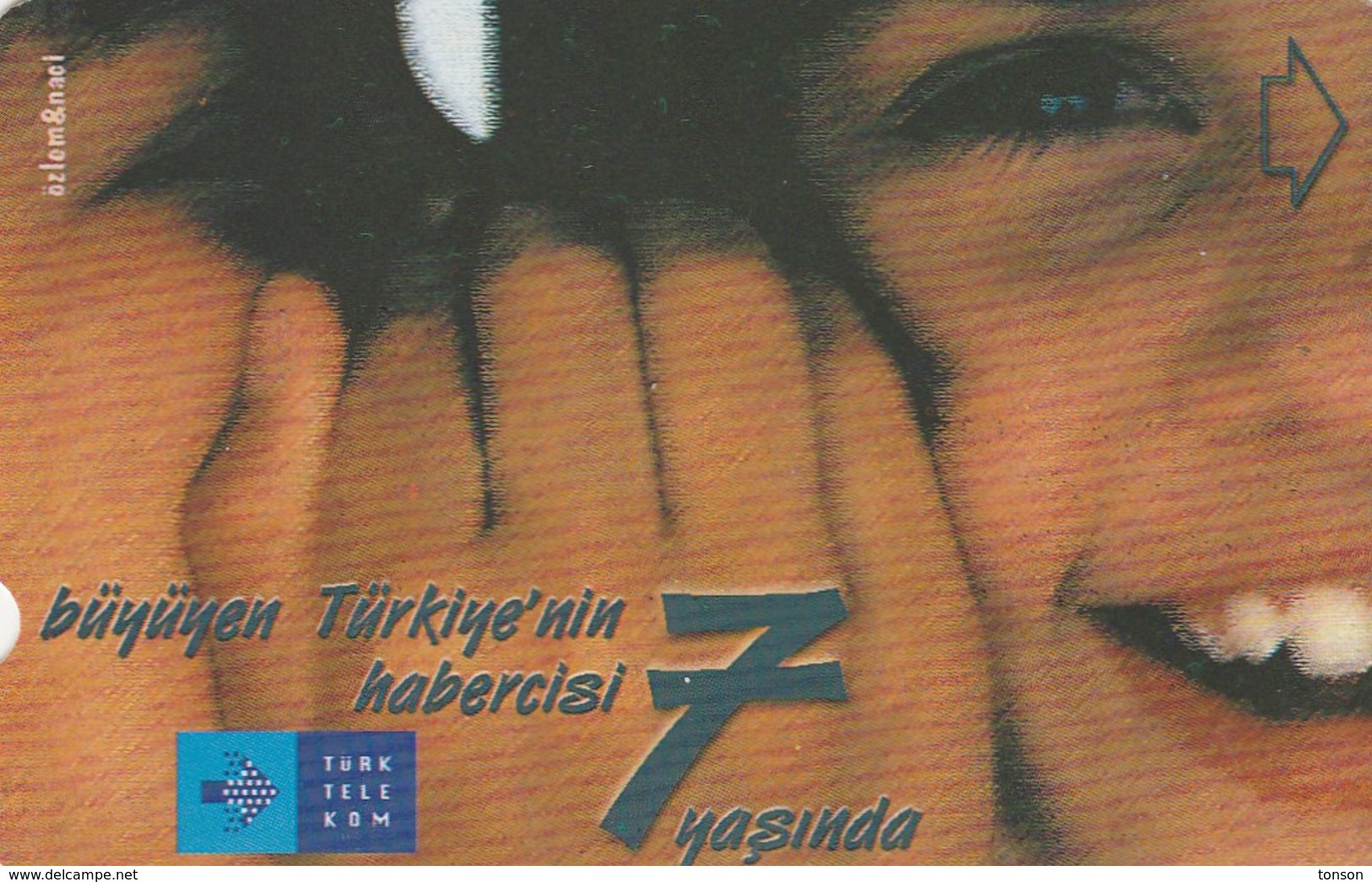 Turkey, TR-TT-N-232, 7th Annv. Of TT - Horizontal, 2 Scans. - Turchia