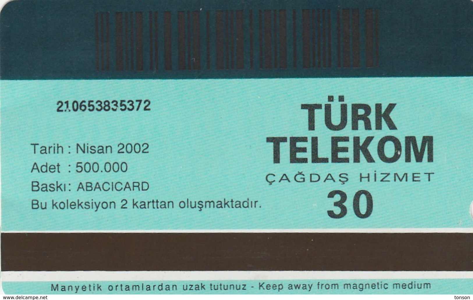 Turkey, TR-TT-N-232, 7th Annv. Of TT - Horizontal, 2 Scans. - Turchia