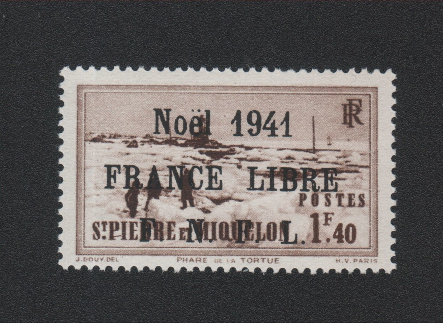 Faux Saint-Pierre Et Miquelon N° 223 (B) 1 F 40 Gomme Charnière - Unused Stamps