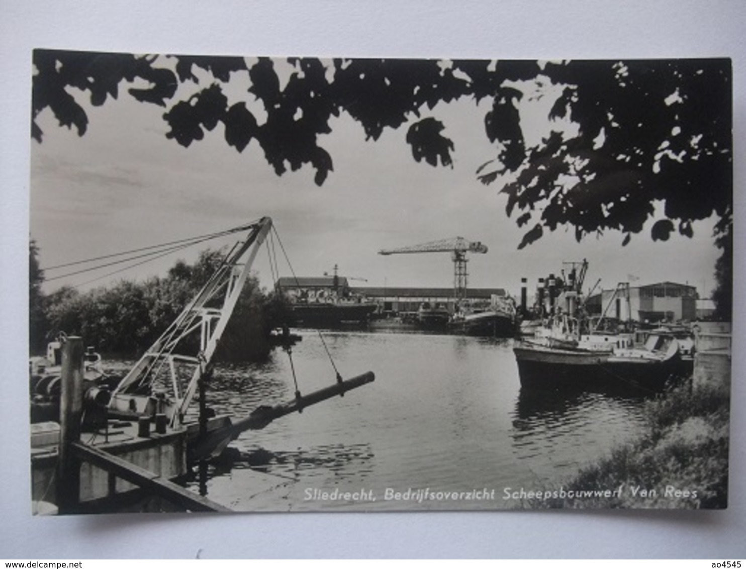 T56 Ansichtkaart Sliedrecht - Scheepsbouwwerf Van Rees - 1963 - Sliedrecht