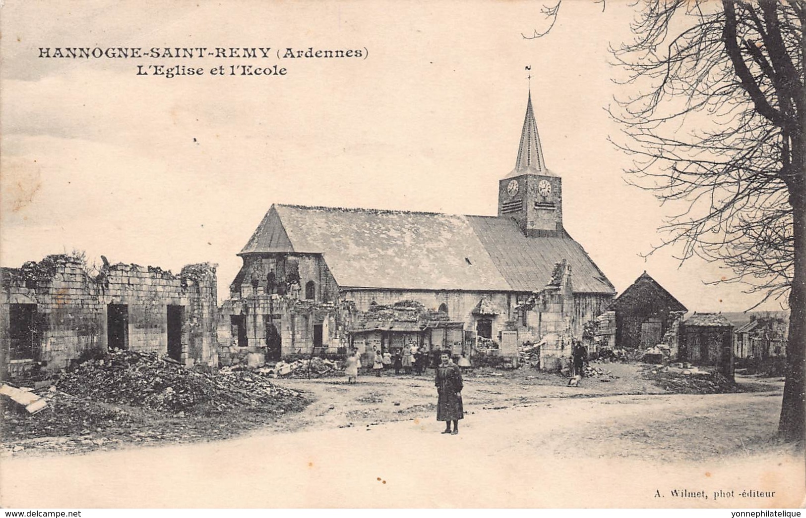 08 - ARDENNES - HANNOGNE SAINT REMY - 10100 - église Et école - Altri & Non Classificati