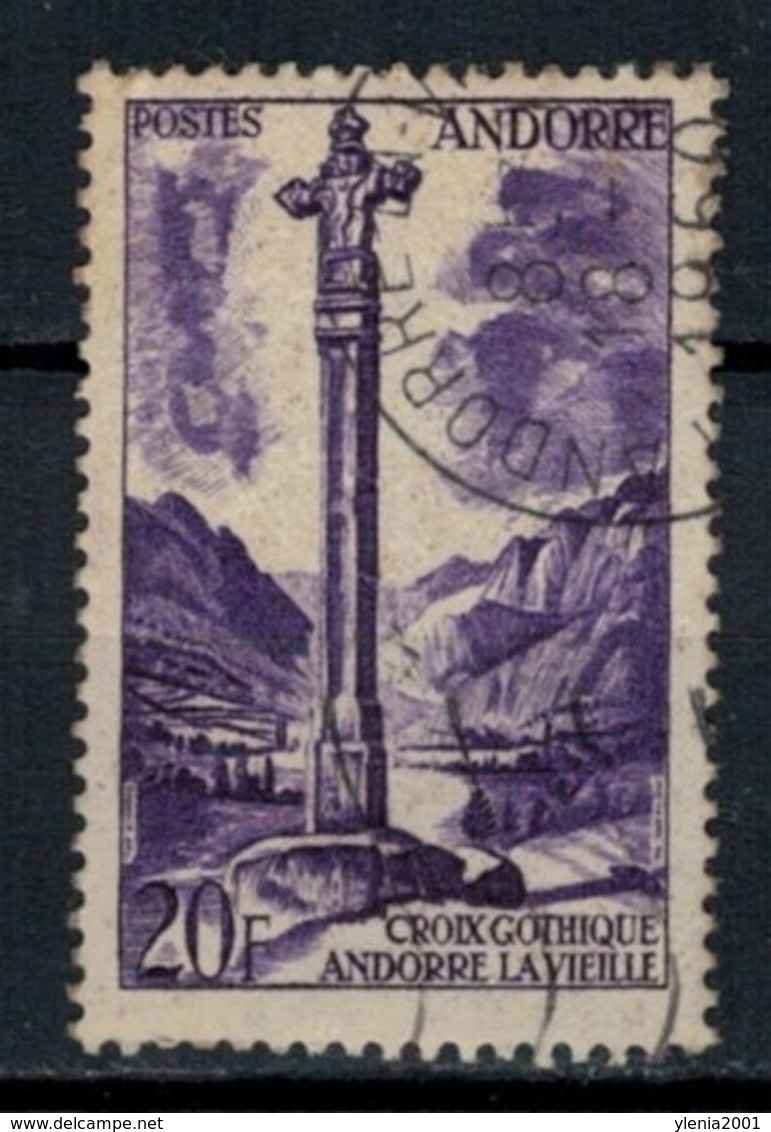 1955     Paesaggi - Gothic Cross Of Andorra La Vella -  Yt 148 -  Unificato 148-  Mi 152 - Used Stamps