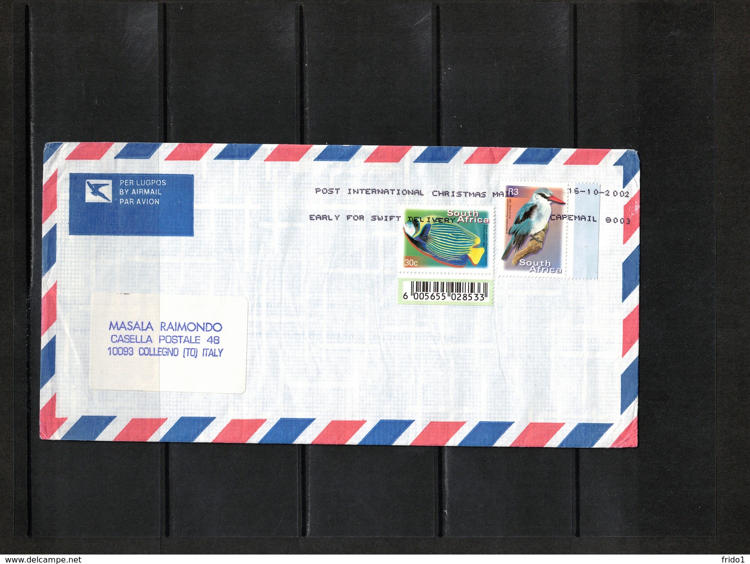 South Africa 2002 Animals Interesting Airmail Letter - Covers & Documents