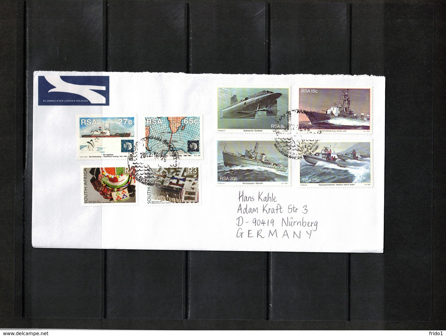 South Africa 2012 Interesting Airmail Letter - Briefe U. Dokumente