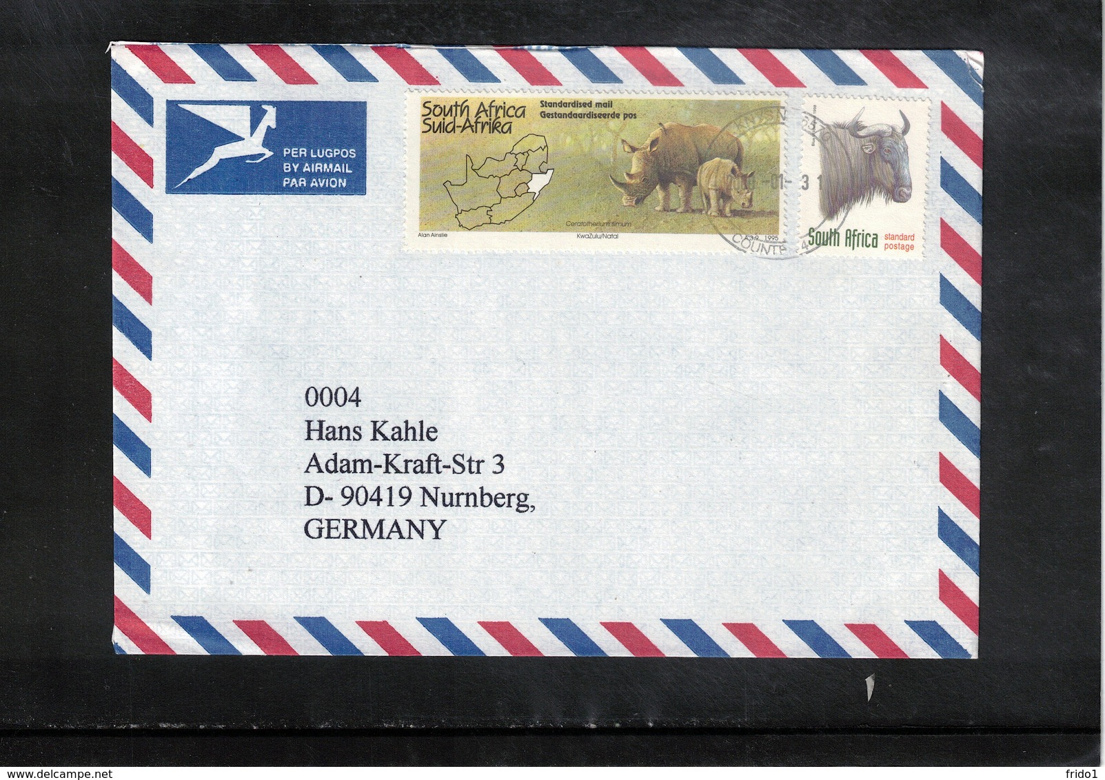 South Africa 2000 Interesting Airmail Letter - Brieven En Documenten