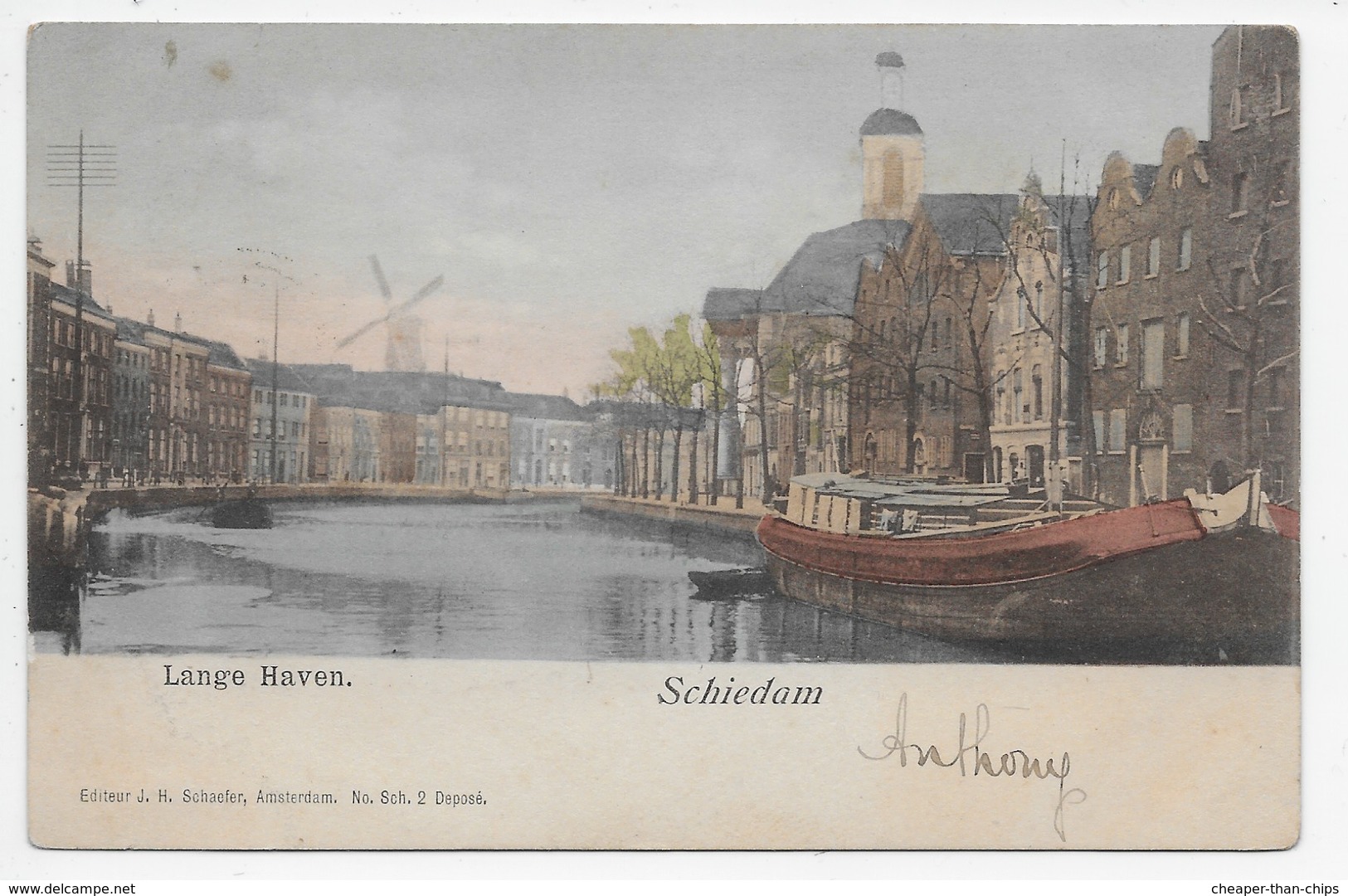 SCHIEDAM - Lange Haven - Undivided Back - Schiedam