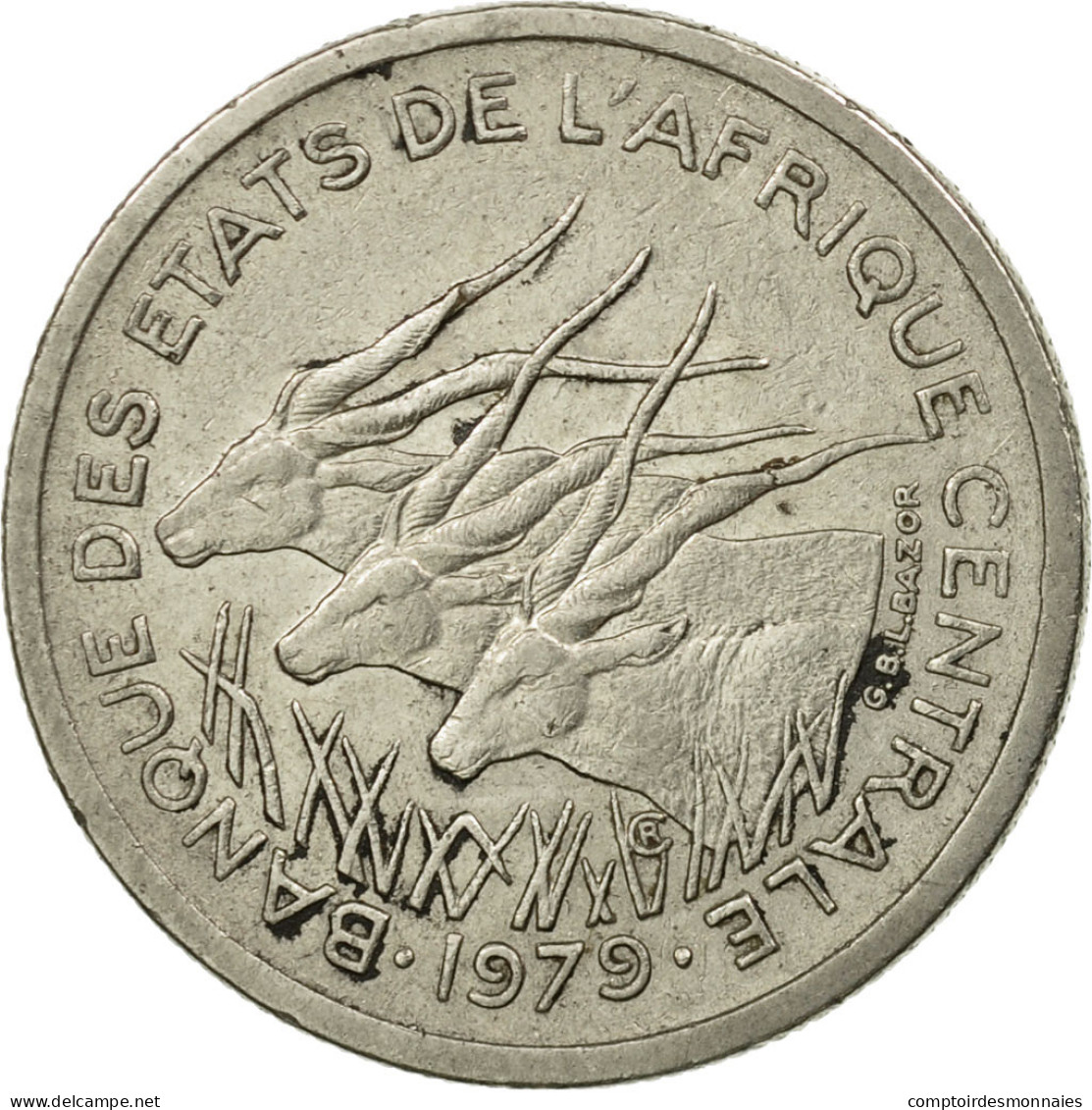 Monnaie, États De L'Afrique Centrale, 50 Francs, 1979, Paris, TB+, Nickel - Central African Republic