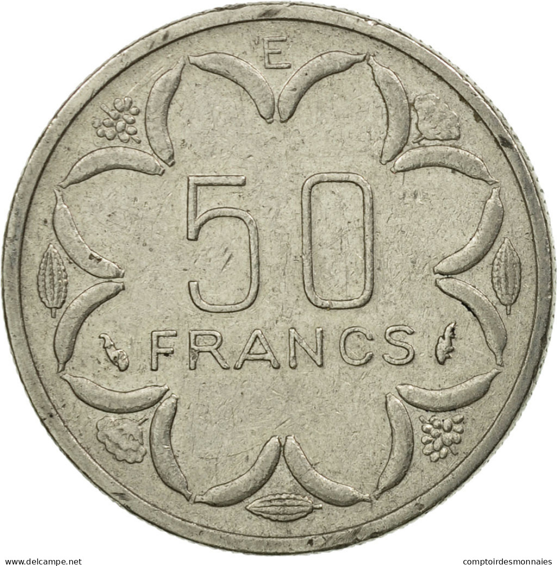 Monnaie, États De L'Afrique Centrale, 50 Francs, 1979, Paris, TB+, Nickel - Centrafricaine (République)