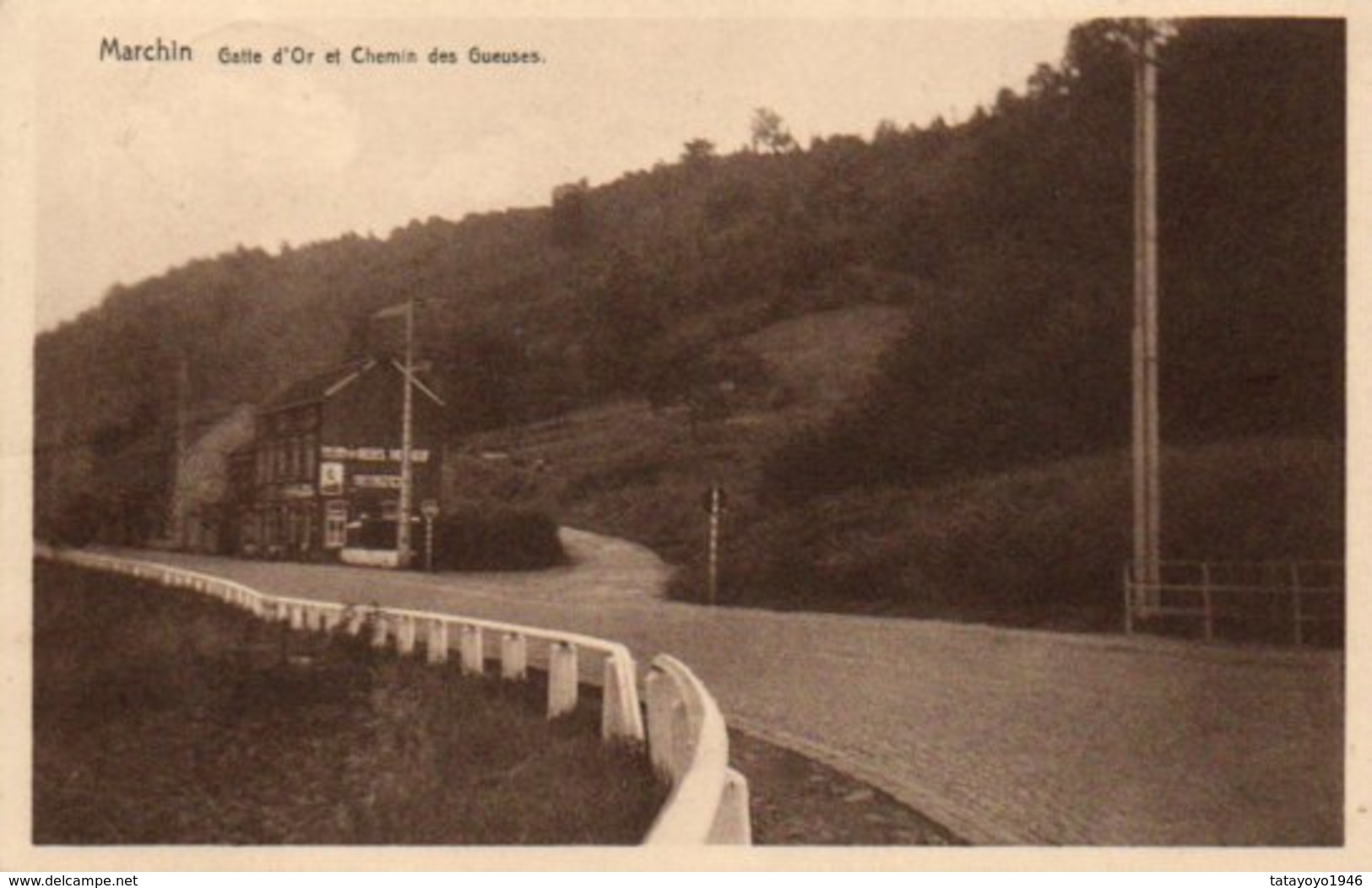 Marchin Gatte D'or Et Chemin Des Gueuses Circulé En 1958 - Marchin