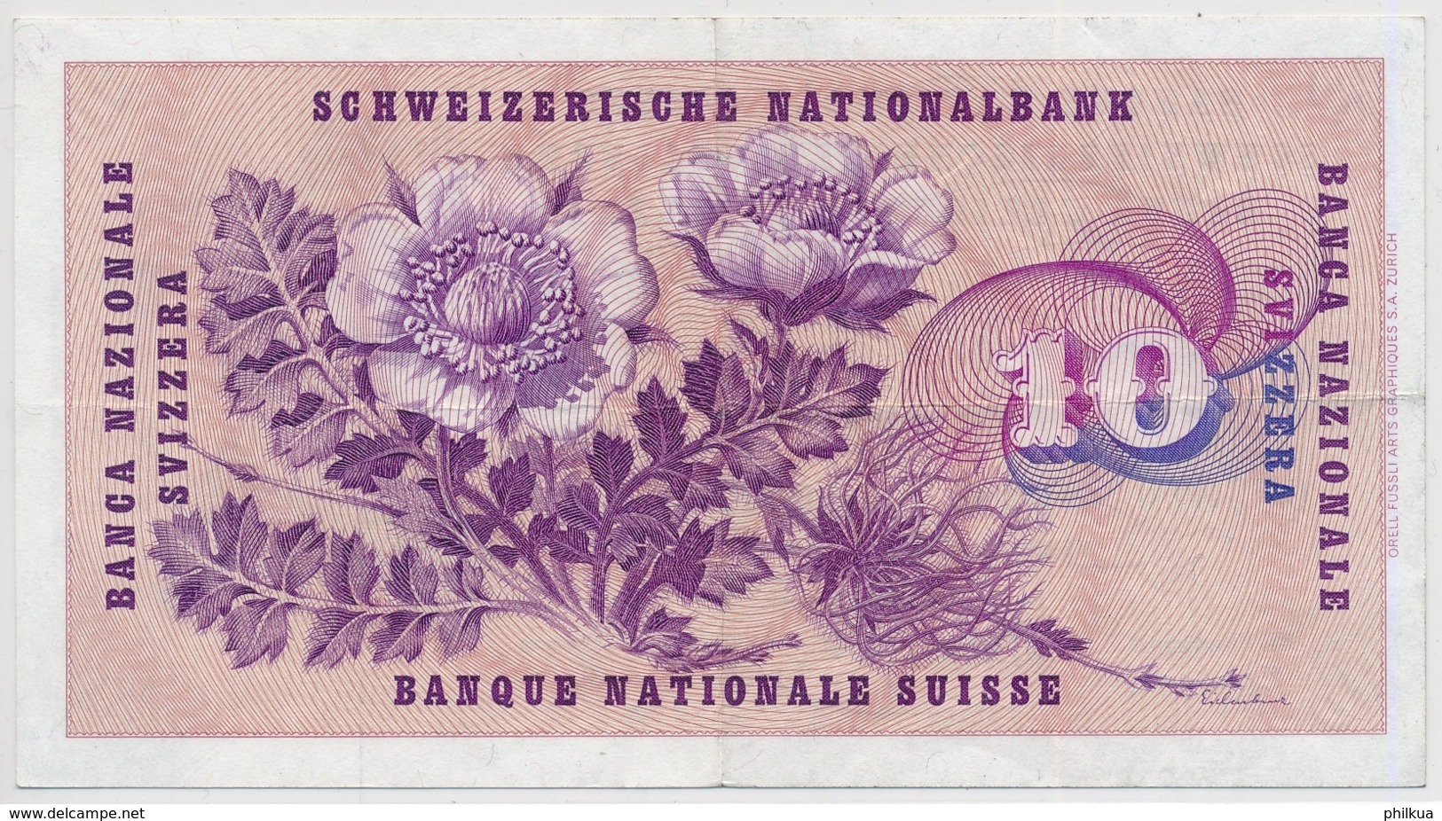 1963 - 10 Franken Note - Schweiz, Suisse, Svizzera - Wenig Gebraucht - Schweiz