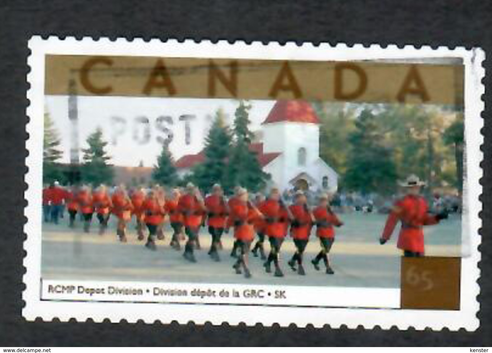 Sc. # 1989c Tourist Attractions RCMP Parade Sask. US Rate Single 2003 K616 - Oblitérés