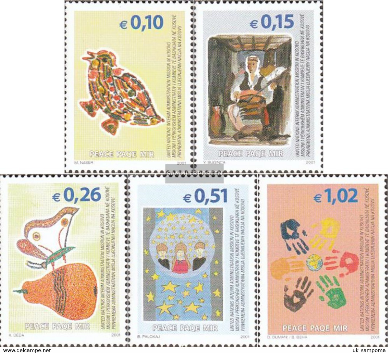 Kosovo 11-15 (complete Issue) Volume 2002 Completeett Unmounted Mint / Never Hinged 2002 Peace In Kosovo - Ungebraucht