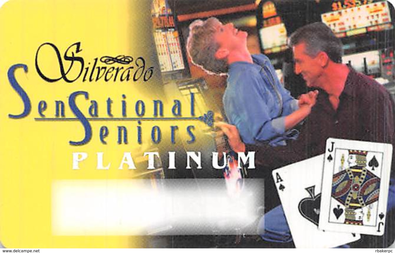 Silverado Casino - Deadwood SD - BLANK Platinum Level Slot Card - Blond Woman - Carte Di Casinò