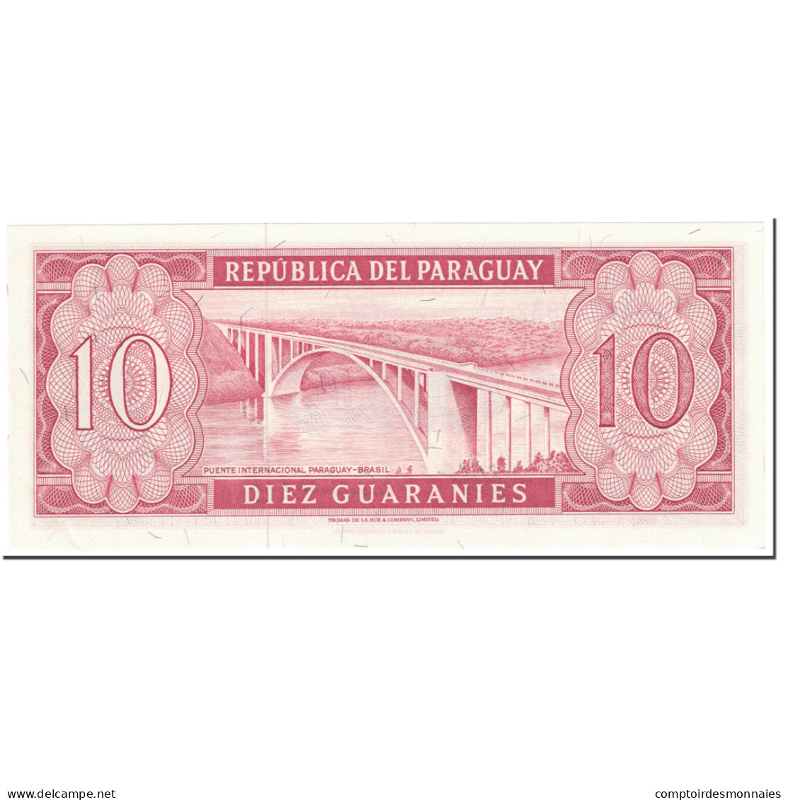 Billet, Paraguay, 10 Guaranies, 1963, Undated (1963), KM:196b, NEUF - Paraguay