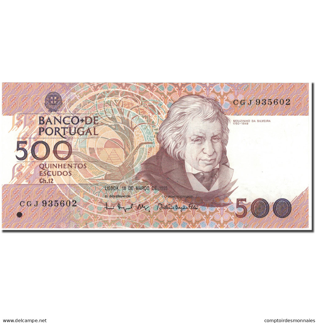 Billet, Portugal, 500 Escudos, 1993-03-18, KM:180e, SPL - Portugal