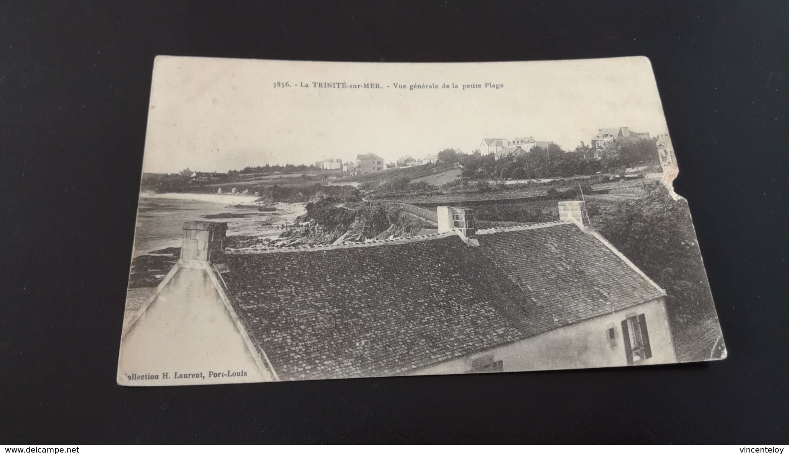 CARTE POSTALE LA TRINITE SUR MER VUE GENERALE DE LA PETITE PLAGE En L'état Sur Les Photos - La Trinite Sur Mer