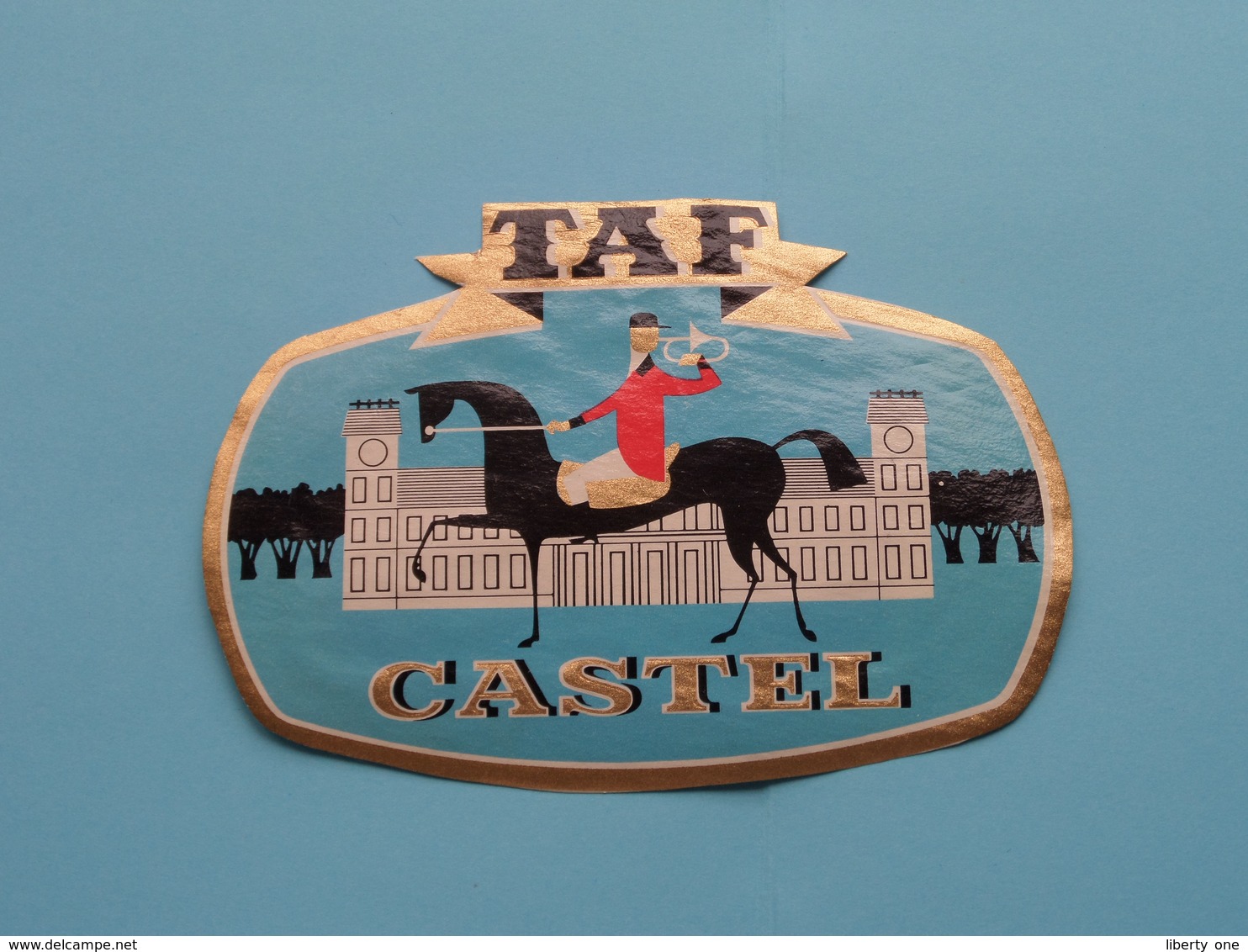 T A F  TAF " CASTEL " ( Formaat +/-  > 8,5 X 11,5 Cm. > Good Condition > See Scan ) ! - Etichette