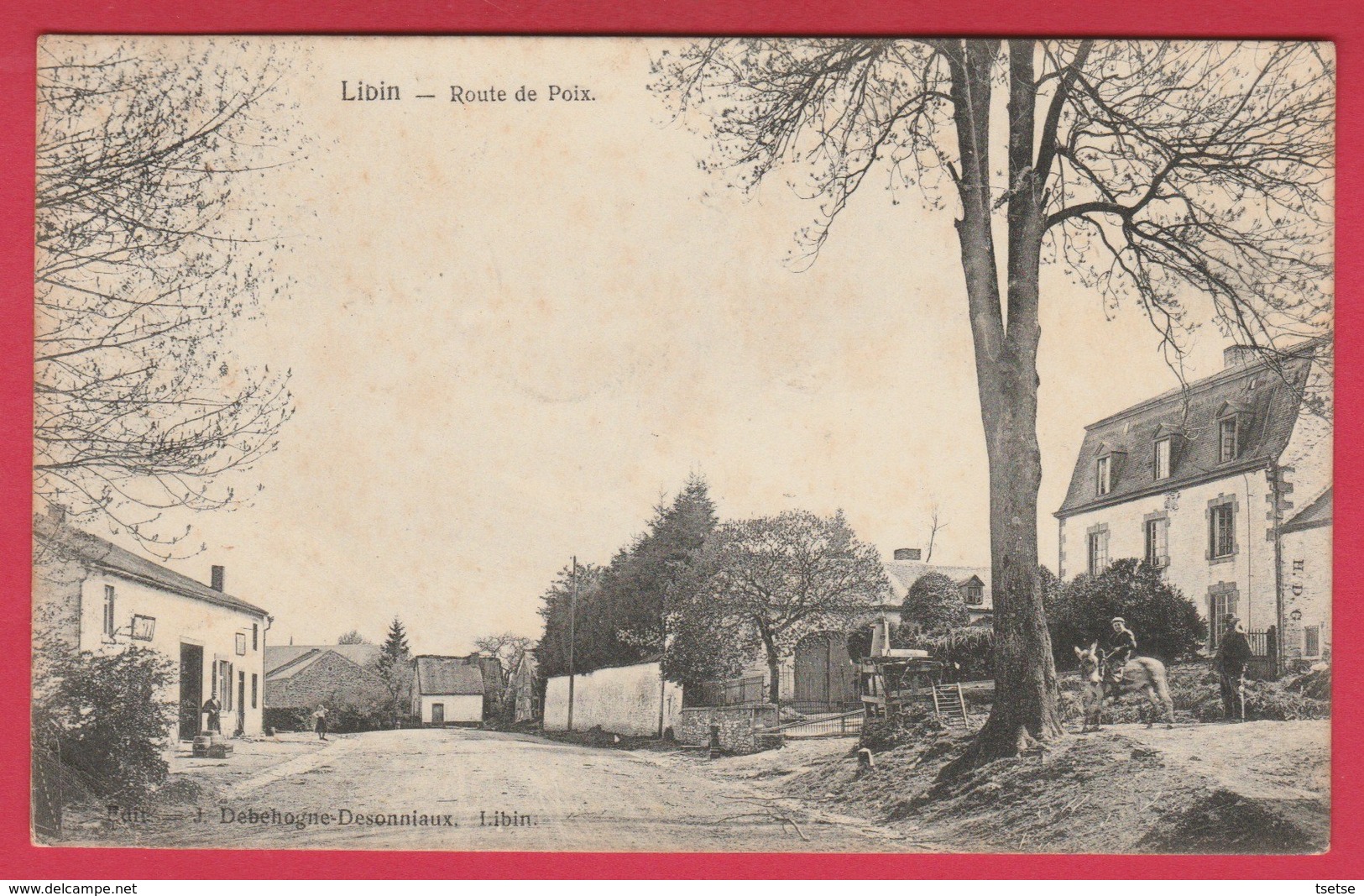 Libin -  Route De Poix - 190? ( Voir Verso ) - Libin