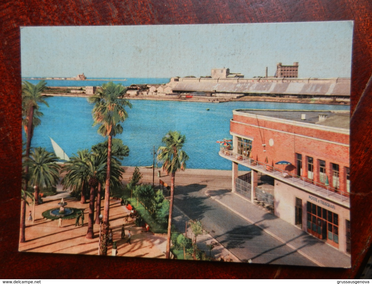 20060) BRINDISI PANORAMA DEL PORTO UFFICIO POSTALE VIAGGIATA - Brindisi