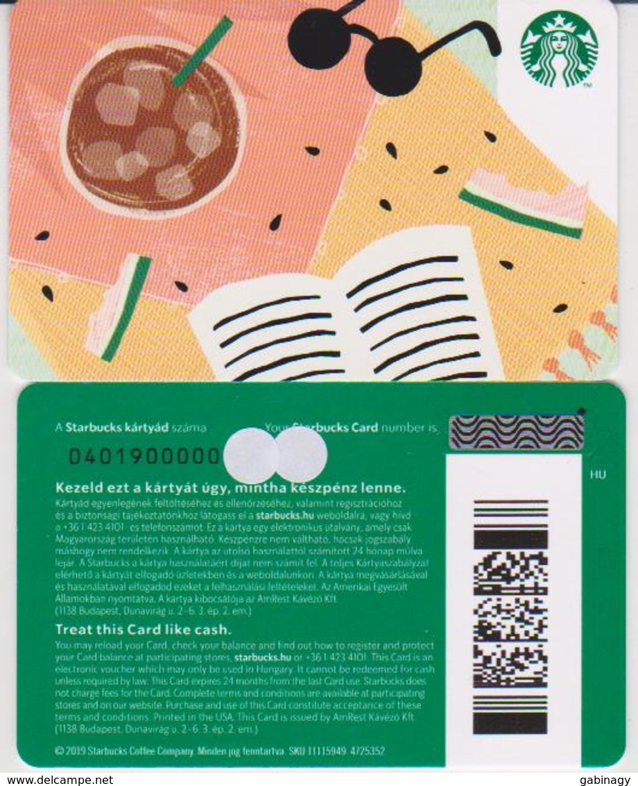 GIFT CARD - STARBUCKS - HUNGARY - HU-SB-021I - WATERMELON WITH DIAMOND - Tarjetas De Regalo