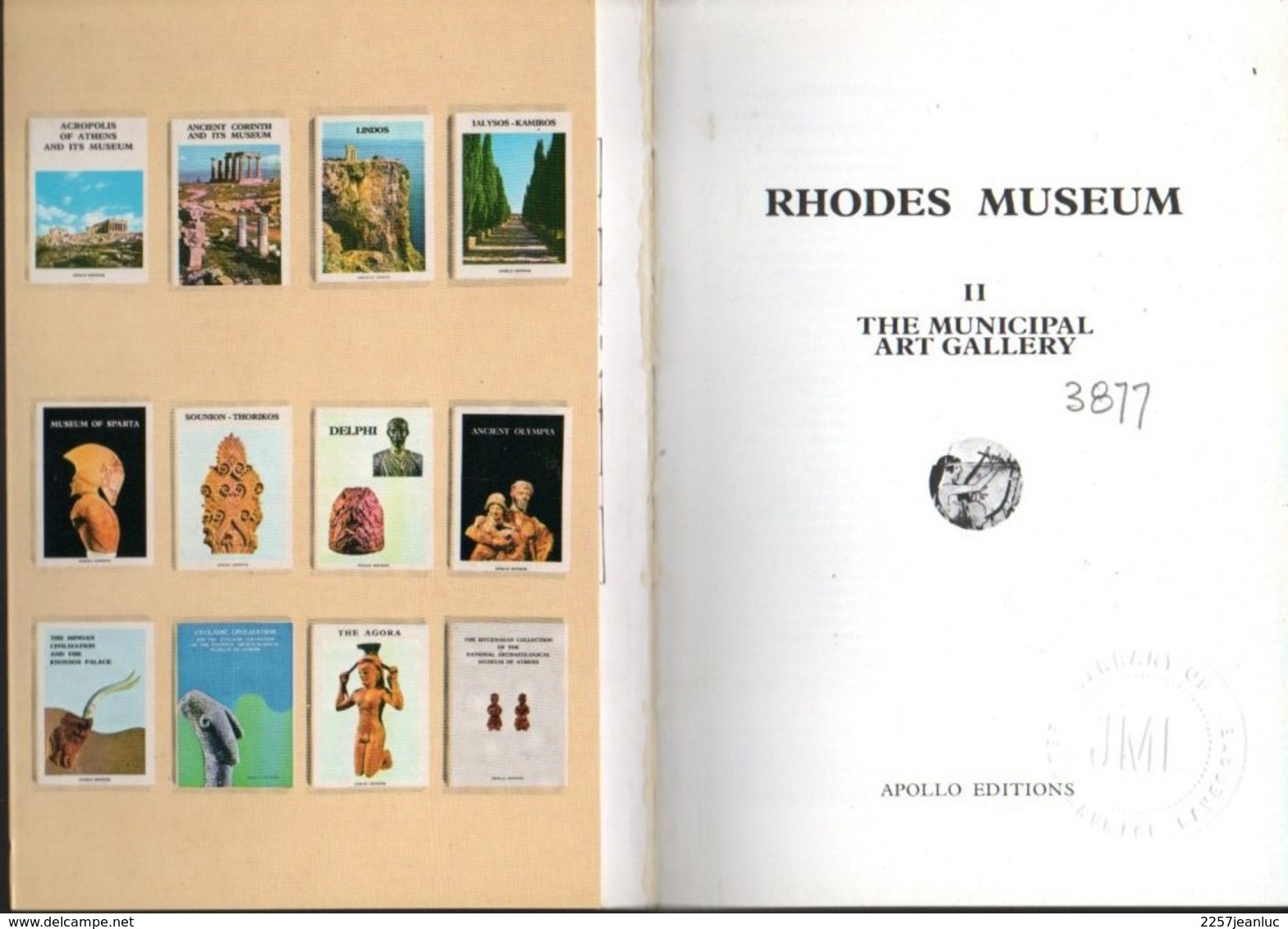 Rhodes Museum II The Municipal Art Gallery Apollo Editions 1977 - Cultural