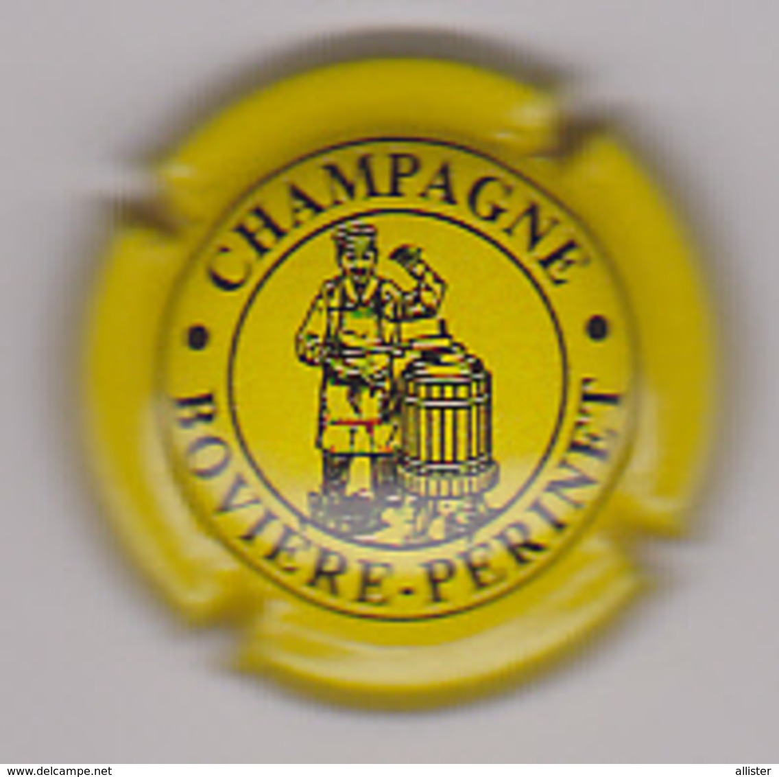 Capsule Champagne BOVIERE_PERINET ( 6 ; Jaune Et Noir ) {S21-20} - Autres & Non Classés