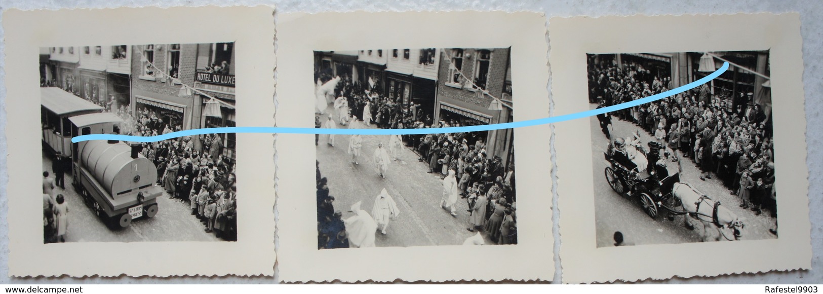 Photox12 STAVELOT LAETARE Carnaval Circa 1945-50 Région Malemdy Spa Blanc Moussi Boucherie Centrale Hôtel