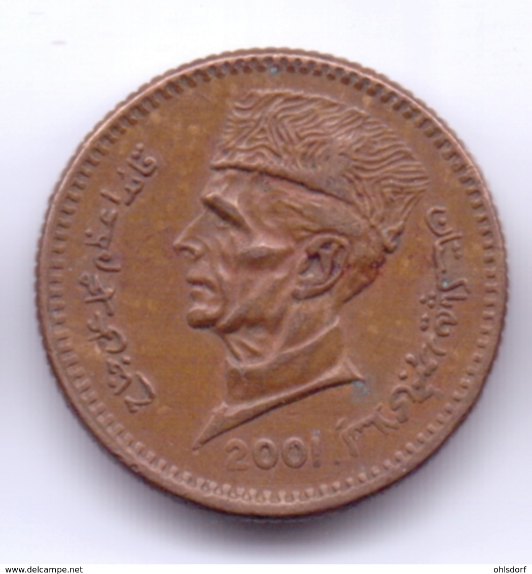 PAKISTAN 2001: 1 Rupee, KM 62 - Pakistán