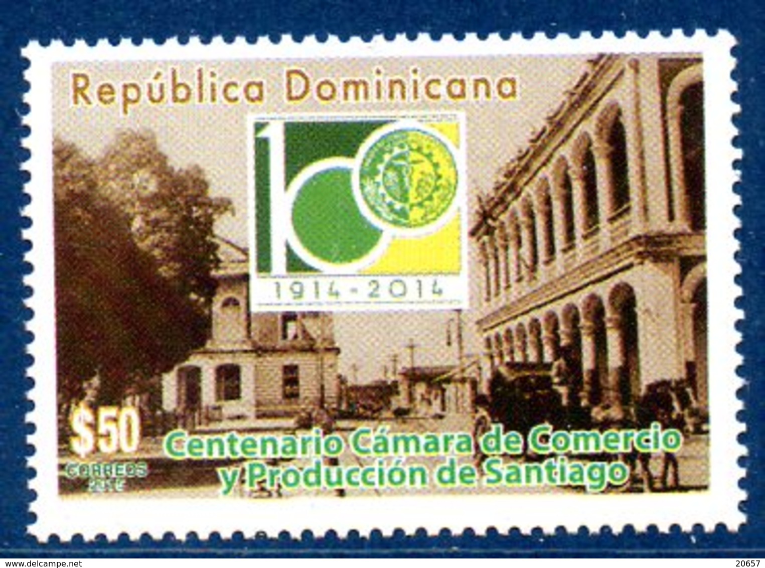 Dominicaine Dominicana 1828 Chambre De Commerce De Santiago - Usines & Industries