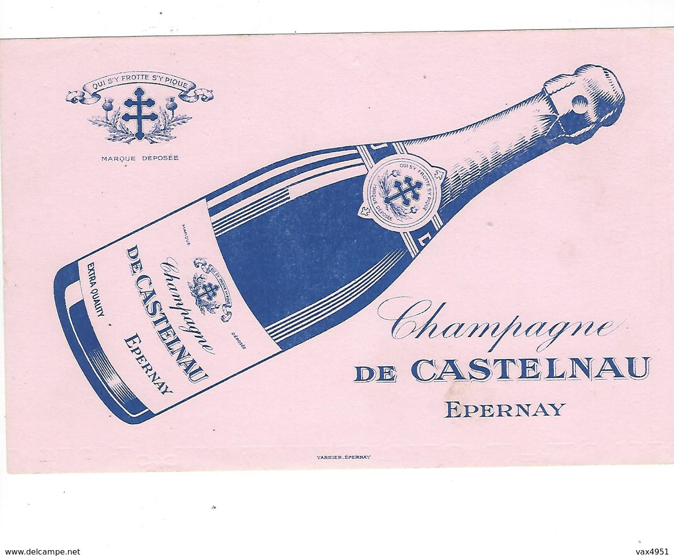 BUVARD  CHAMPAGNE  DE CASTELNAU  EPERNAY   *****       A SAISIR   ****** - C