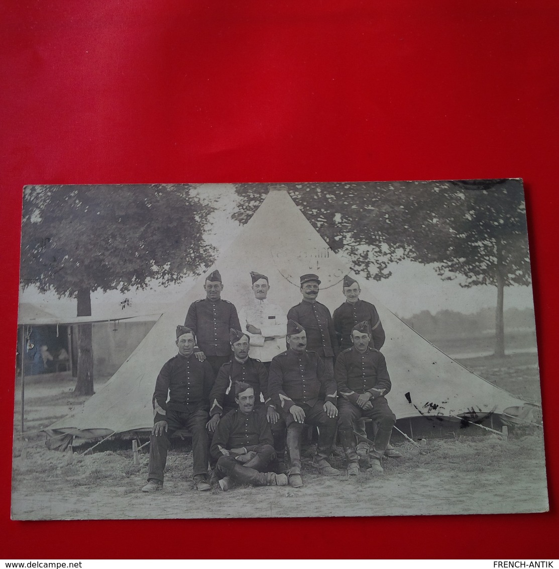 CARTE PHOTO CAMP DE CHALONS SOLDATS 1908 - Camp De Châlons - Mourmelon