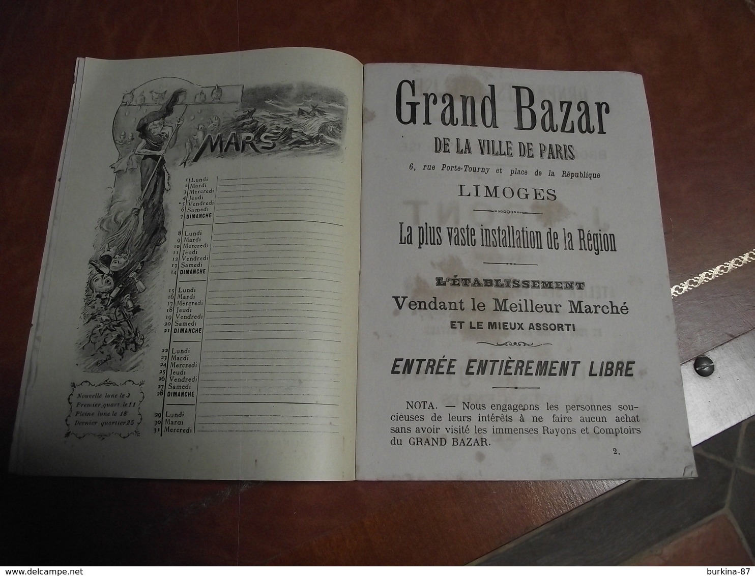 ALMANACH, Agenda, La Gazette Du Centre, 1897 - Petit Format : ...-1900