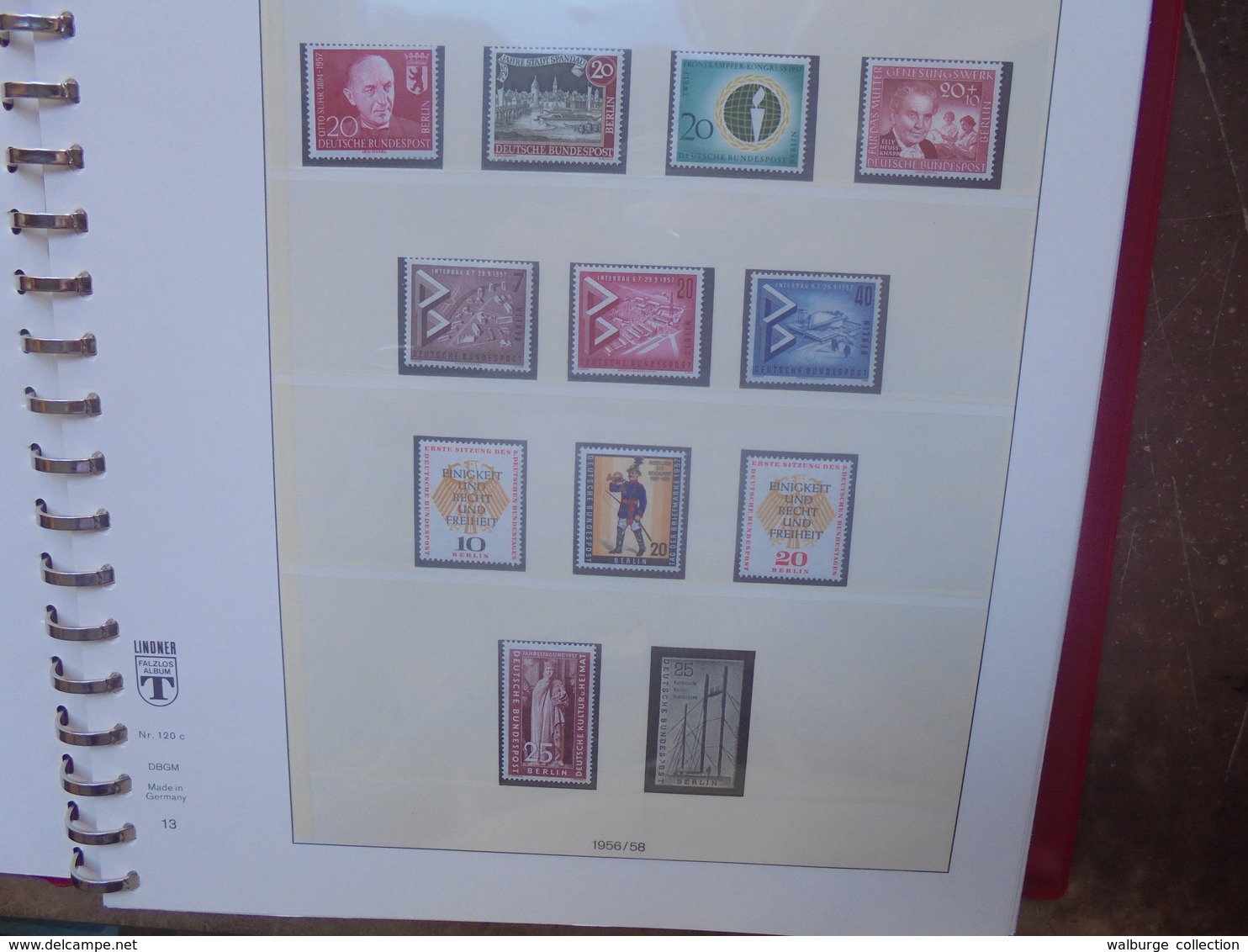 BERLIN 1956-1980 TRES BEL ALBUM "LINDNER" (2707) 2 KILOS 200 - Unused Stamps
