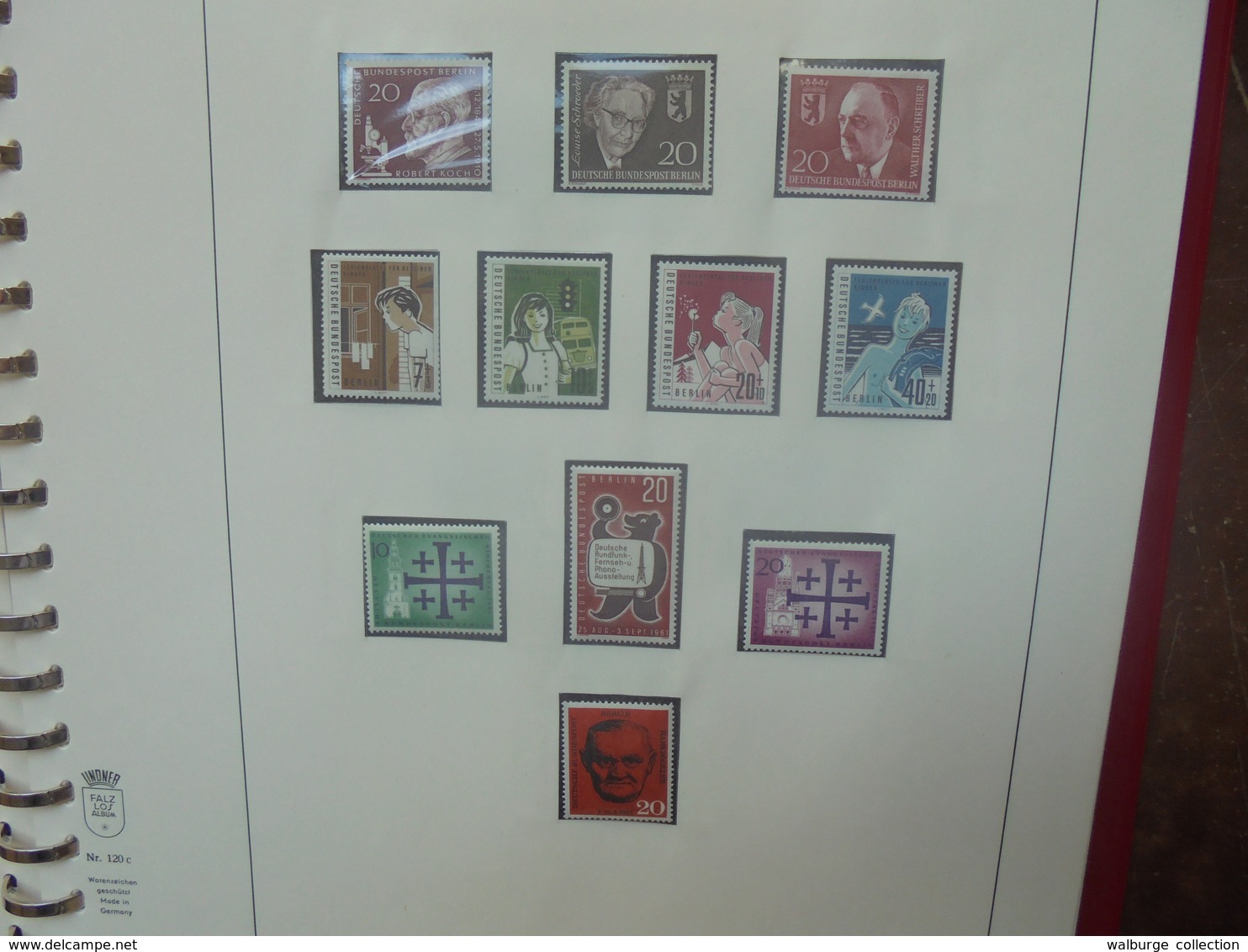 BERLIN 1956-1980 TRES BEL ALBUM "LINDNER" (2707) 2 KILOS 200 - Unused Stamps