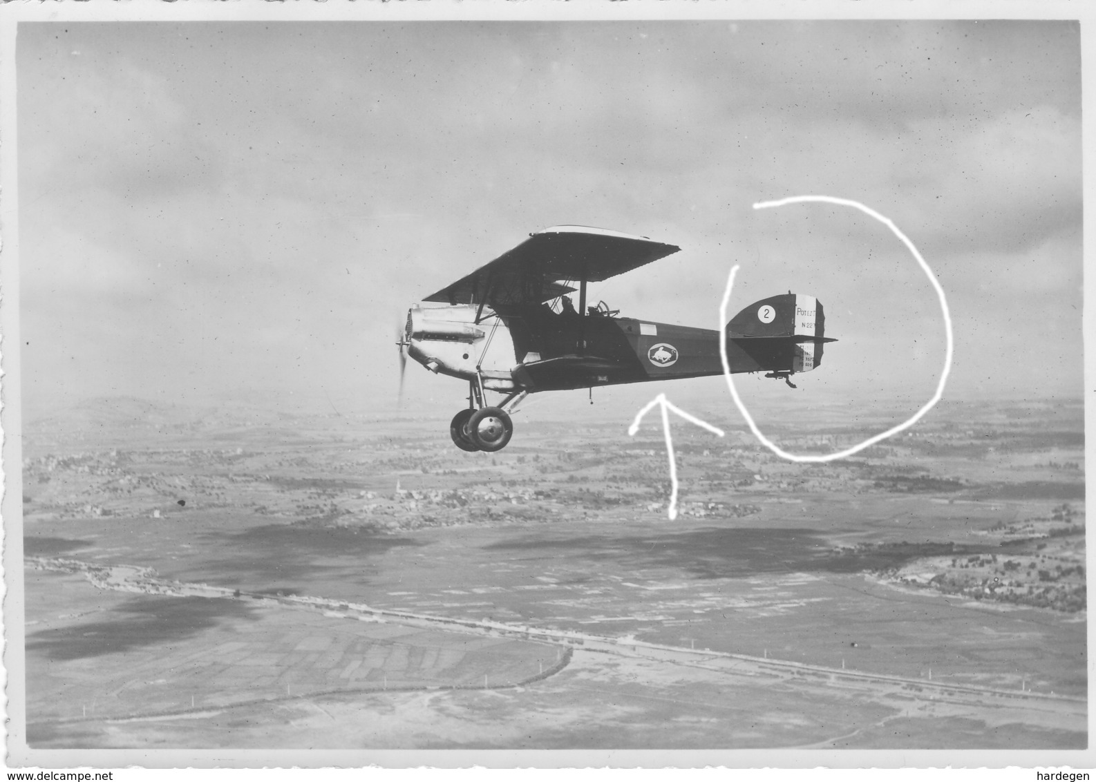 Armée Française  Avion Potez 25 Madagascar 1938 - Guerre, Militaire