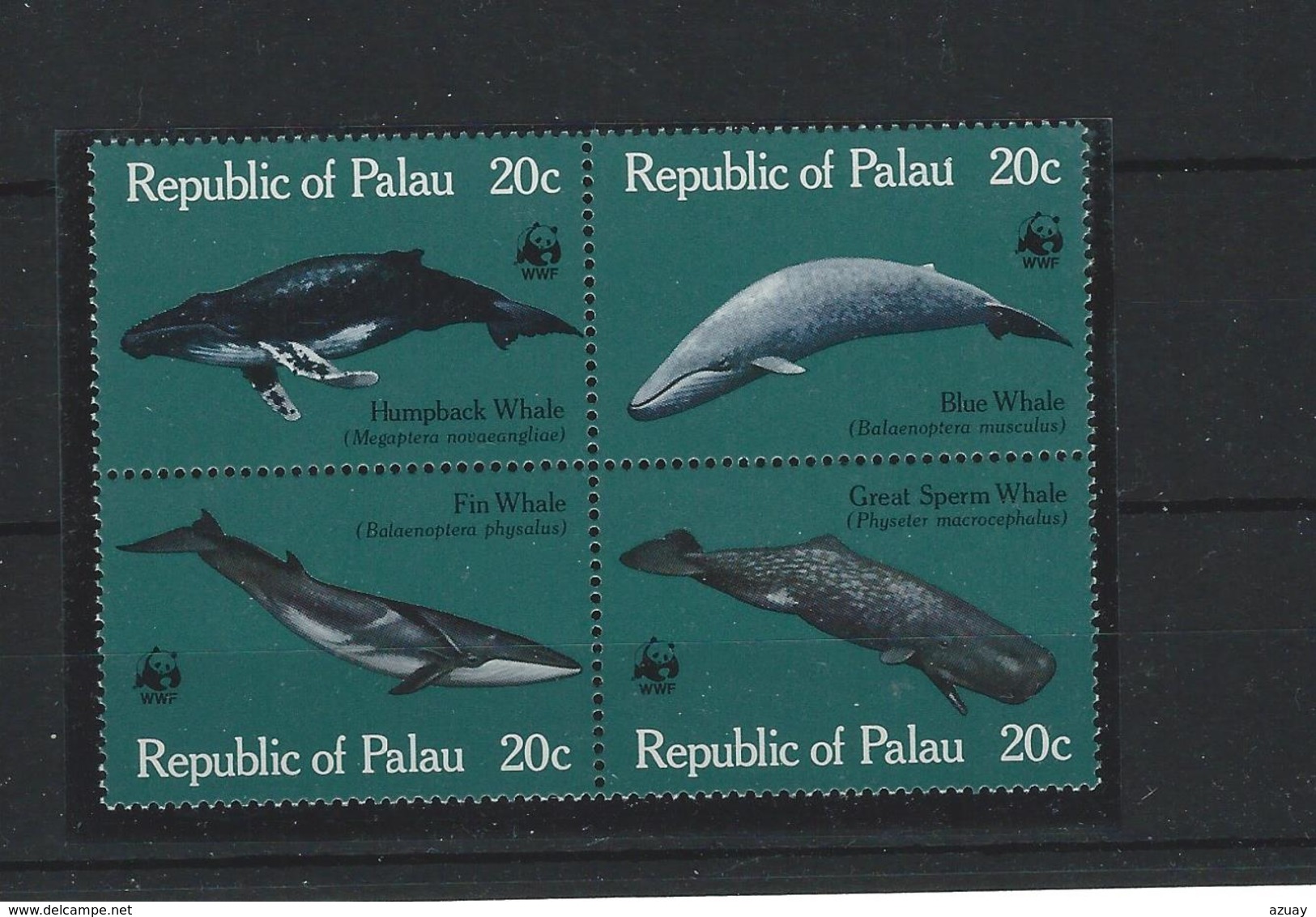 PALAU - 1983 - WWF - WHALES - MNH - Palau