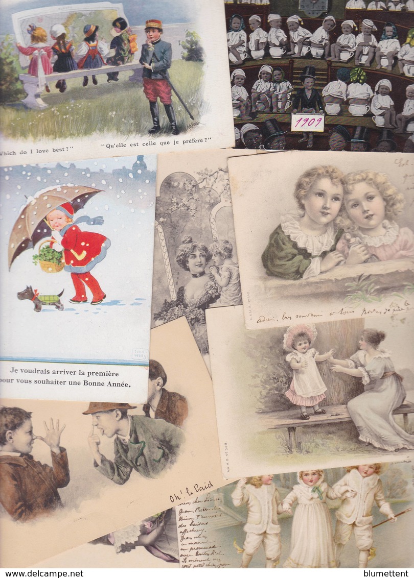 Lot 2345 De 10 CPA Fantaisies Enfants Déstockage Pour Revendeurs Ou Collectionneurs - 5 - 99 Postcards