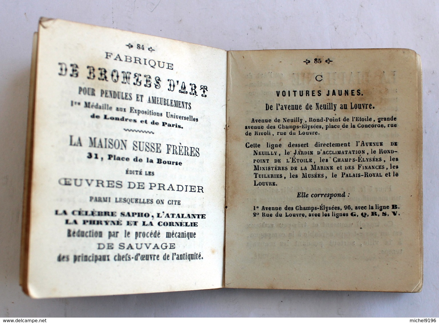 Almanach Bijou1864 Susse Frères,Musée Spéctacle VoituresTramways Omnibus Bateaux - Small : ...-1900