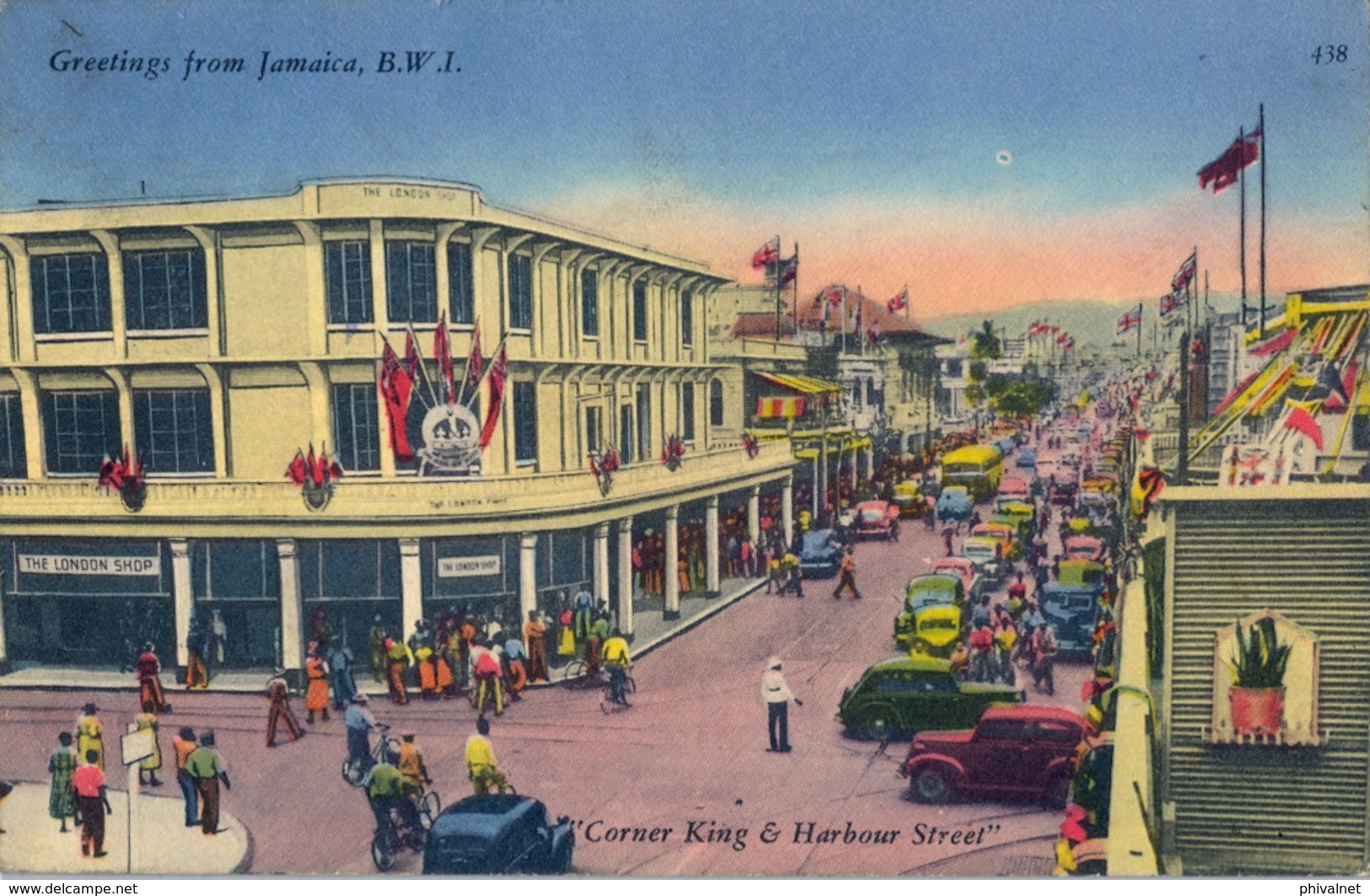 JAMAICA , T.P. CIRCULADA , CORNER KING & HARBOUR STREET - Jamaïque