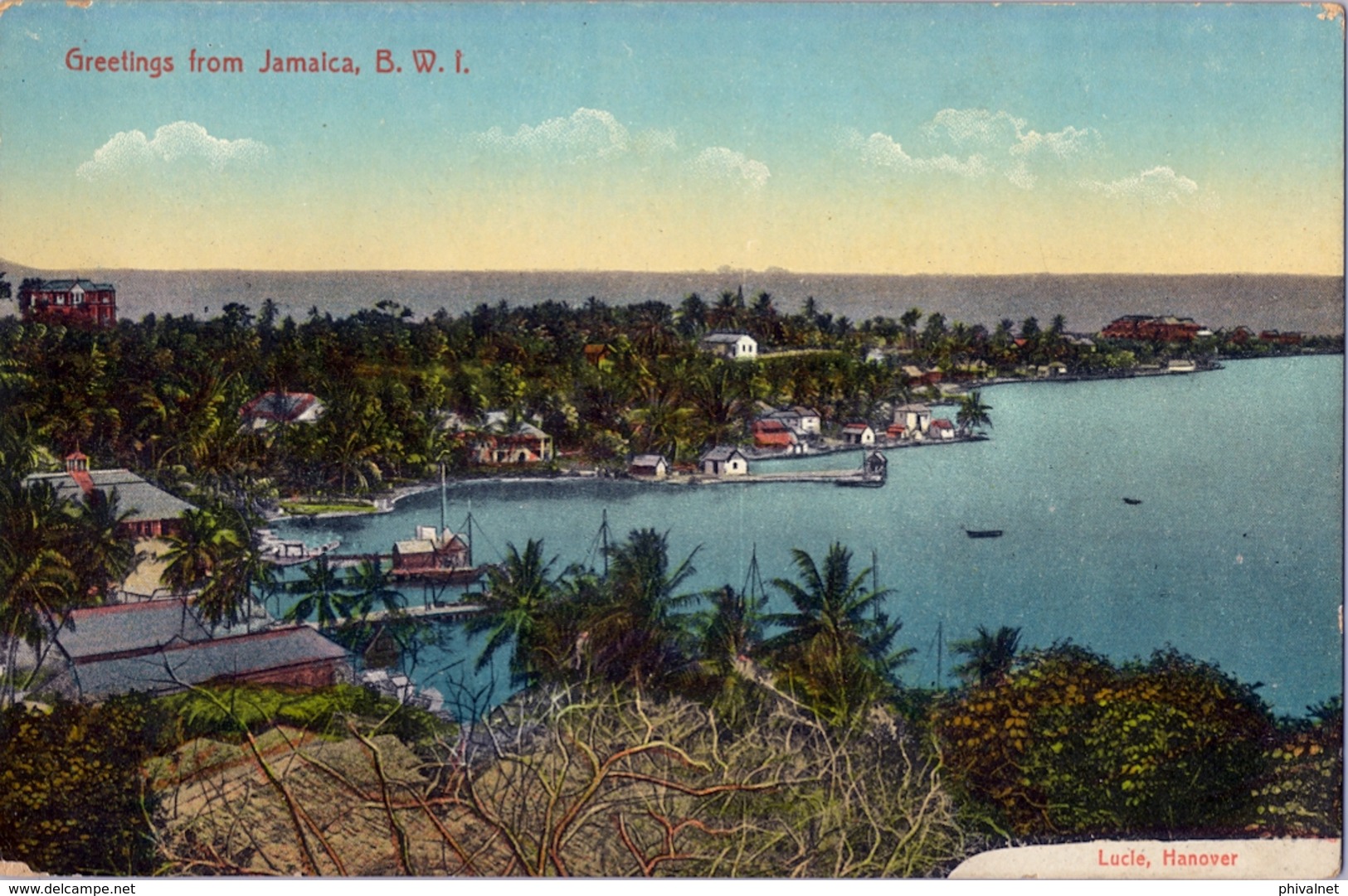 JAMAICA , T.P. ESCRITA SIN CIRCULAR , LUCLÉ - HANOVER - Jamaïque