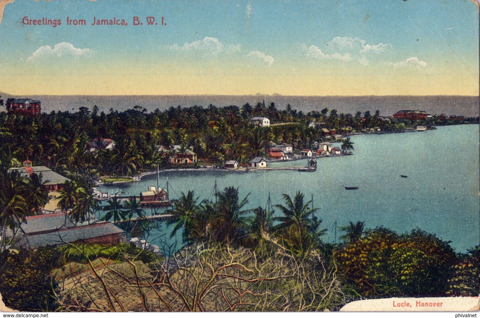 JAMAICA , T.P. ESCRITA SIN CIRCULAR , LUCLÉ - HANOVER - Jamaica